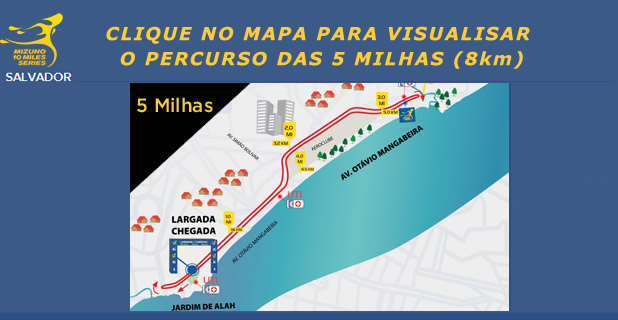Clique na imagem para visualizar os detalhes do percurso das 5 milhas (8km)