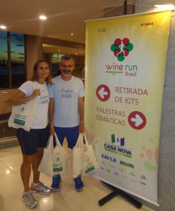Os treinadores André Araújo e Angela Pelosi (grupo Corpus Vitalle) participaram da prova e realizarão a avaliação técnica da corrida (Foto; Corpus Vitalle)