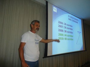 O Presidente da ATEC-BA apresentou o histórico do crescimento das corridas de rua na Bahia (Foto: ATEC-BA)