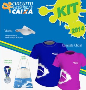 Kit do Circuito Caixa 2014 Etapa de Salvador