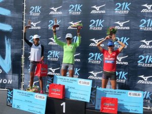 Marily venceu a prova de forma categórica não dando chances as adversárias (Foto: divulgação Corrida no Ar)