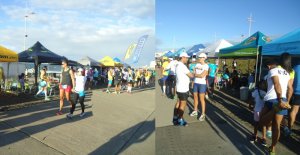 Vários grupos de corrida estiveram presentes com seus alunos (Foto: Divulgação Bahiarun)
