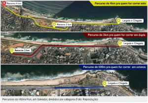 Percursos da Corrida Vitória Run 2014