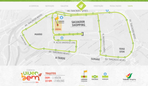 A Corrida Viver Bem do Salvador Shopping conta com percursos de 5km e 10km nas ruas do entorno do shopping
