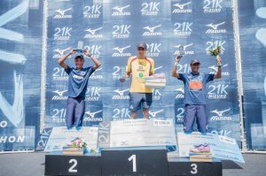 Pódio masculino (Foto: Divulgação Mizuno Brasil)