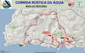 Mapa do percurso XXIX CORRIDA DO ÁGUIA - 2014