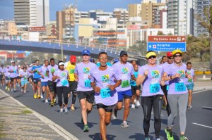 Foto do percurso da Maratona da Bahia (Foto: Divulgação Latin Sports)