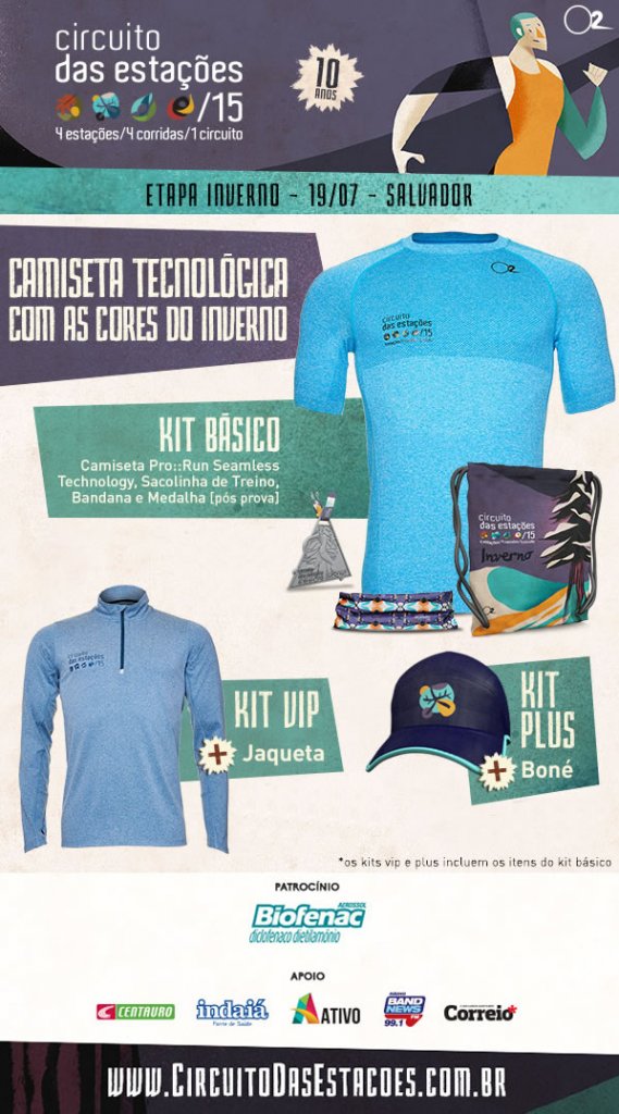 Kits da Etapa Inverno (consulte preços e disponibilidade no site)