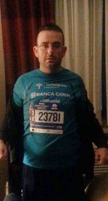 O italiano Gianclaudio P. Marengo, que se perdeu após completar a Maratona de Nova York (Foto: Divulgação Blog Pulse)