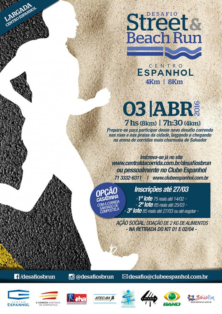Desafio Street&Beach Run 2016-Inscrições abertas