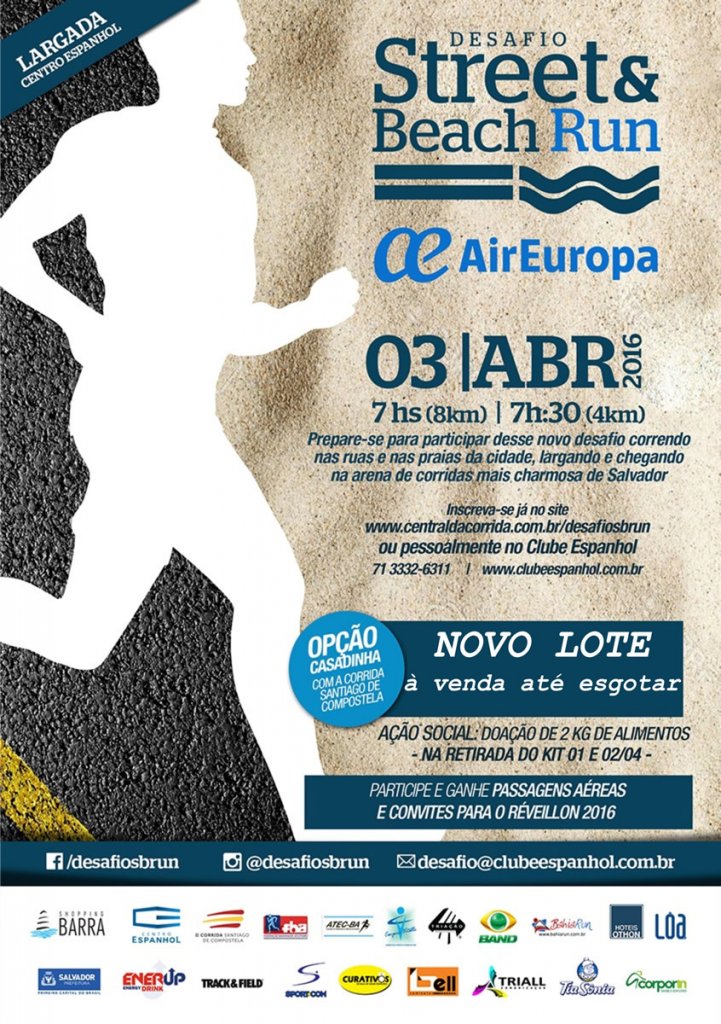 Desafio Street&Beach Run 2016 -últimas vagas!