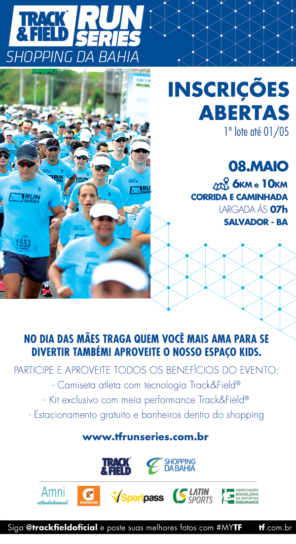 Circuito Track&Field Run Series realiza etapa inédita em Salvador